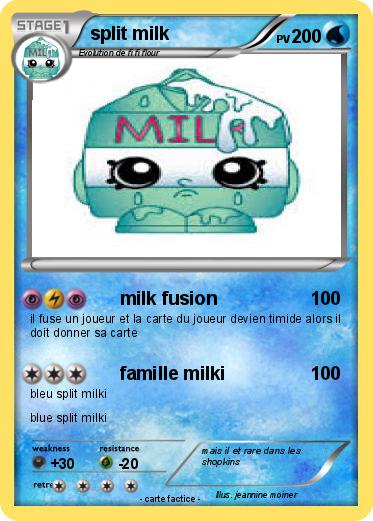 Pokemon split milk