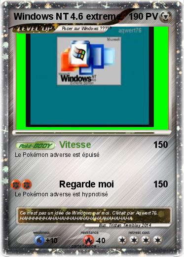 Pokemon Windows NT 4.6 extreme                         .