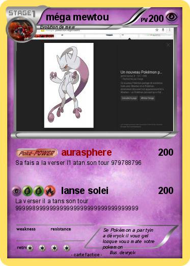 Pokemon méga mewtou