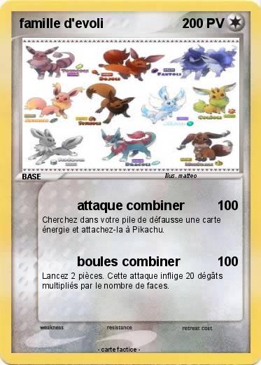 Pokemon famille d'evoli