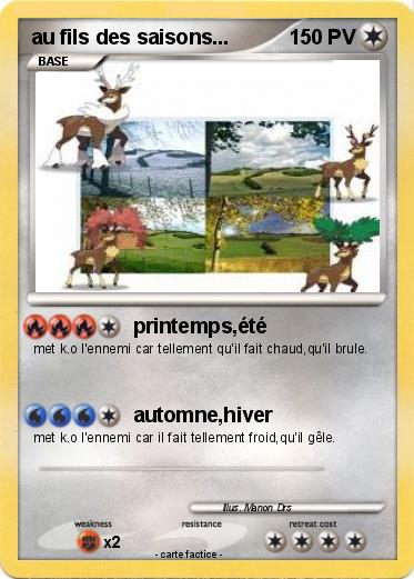 Pokemon au fils des saisons...