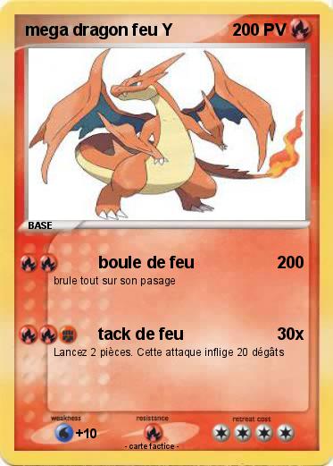 Pokemon mega dragon feu Y