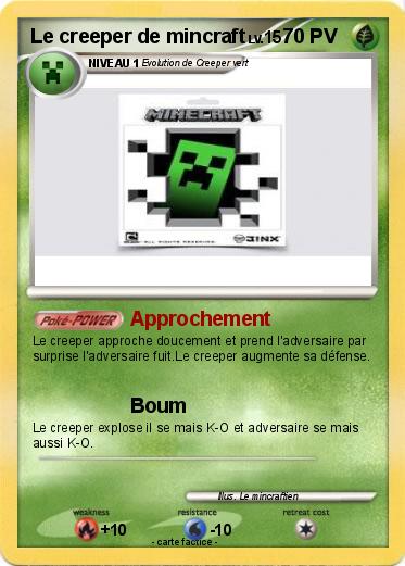 Pokemon Le creeper de mincraft