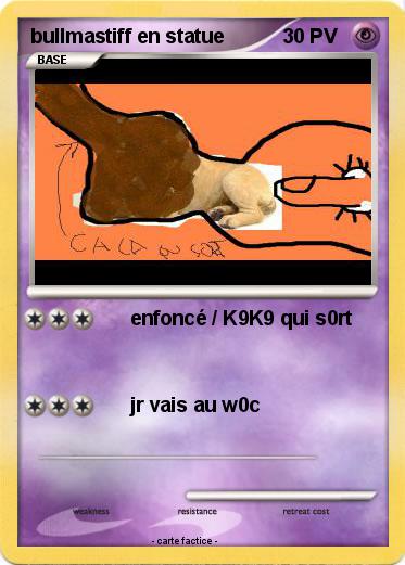 Pokemon bullmastiff en statue