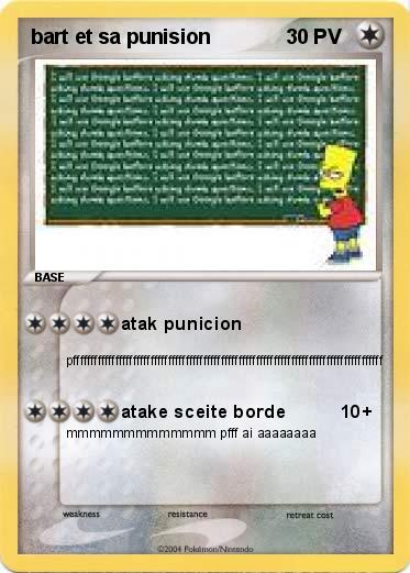 Pokemon bart et sa punision