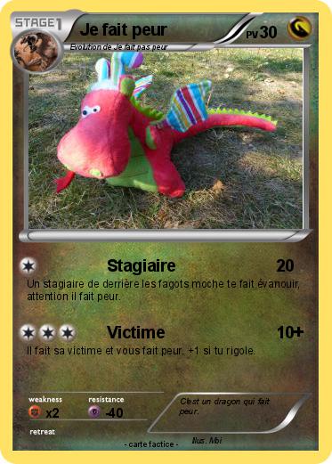 Pokemon Je fait peur