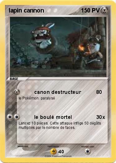 Pokemon lapin cannon