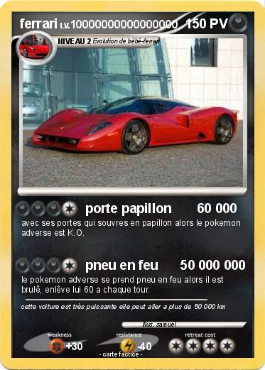 Pokemon ferrari