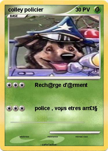 Pokemon colley policier