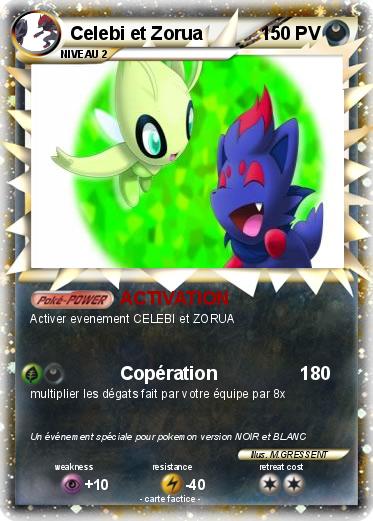 Pokemon Celebi et Zorua