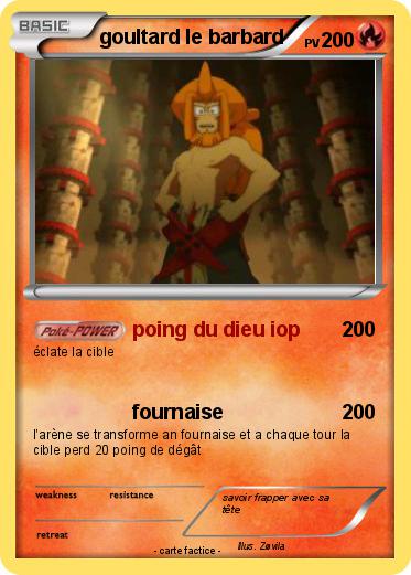 Pokemon goultard le barbard
