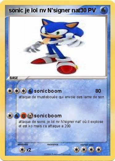 Pokemon sonic je lol nv N'signer nat'