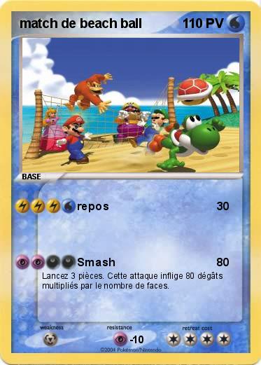 Pokemon match de beach ball