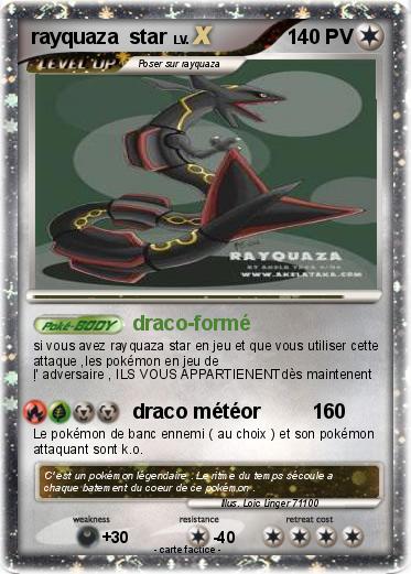 Pokemon rayquaza  star