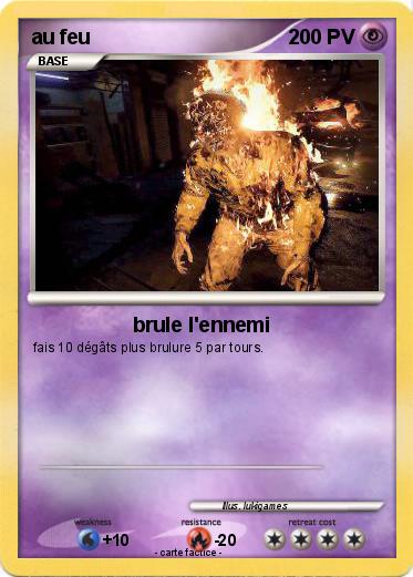 Pokemon au feu