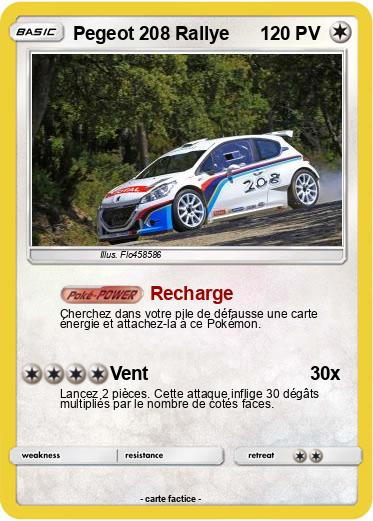 Pokemon Pegeot 208 Rallye