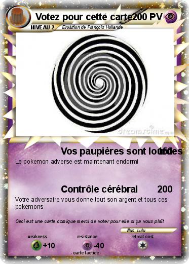 Pokemon Votez pour cette carte