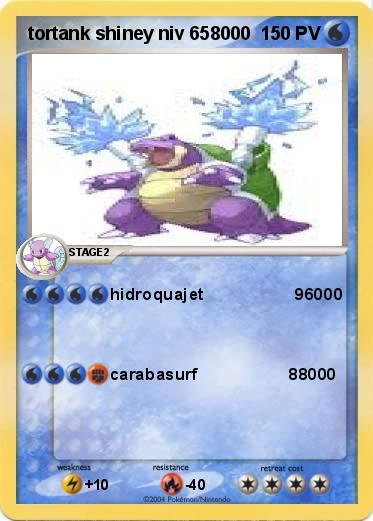 Pokemon tortank shiney niv 658000