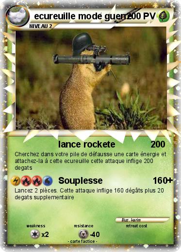 Pokemon ecureuille mode guerre