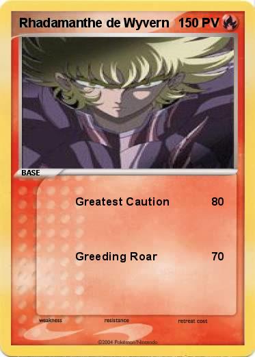 Pokemon Rhadamanthe de Wyvern