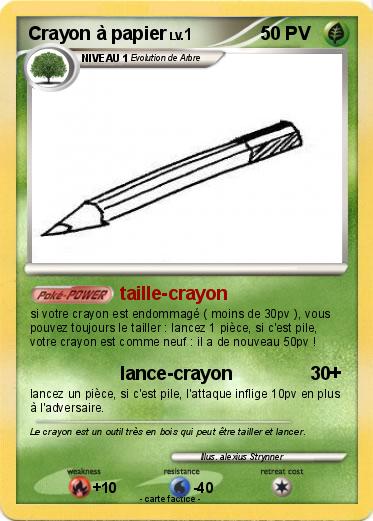 Pokemon Crayon à papier