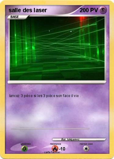 Pokemon salle des laser