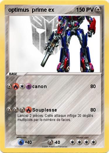 Pokemon optimus  prime ex