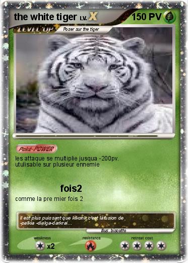 Pokemon the white tiger