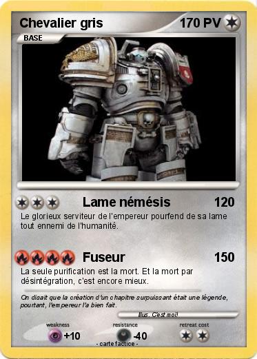 Pokemon Chevalier gris