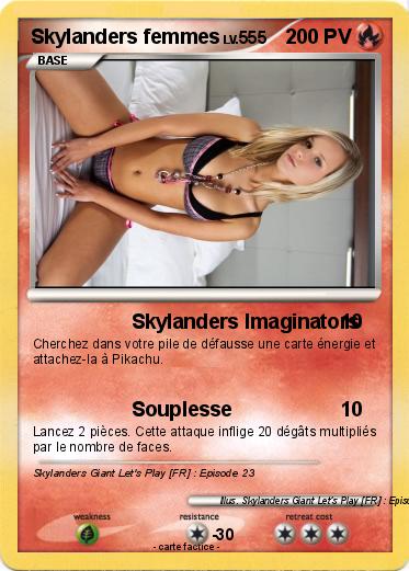 Pokemon Skylanders femmes