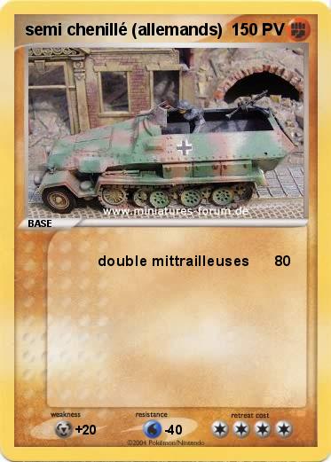 Pokemon semi chenillé (allemands)