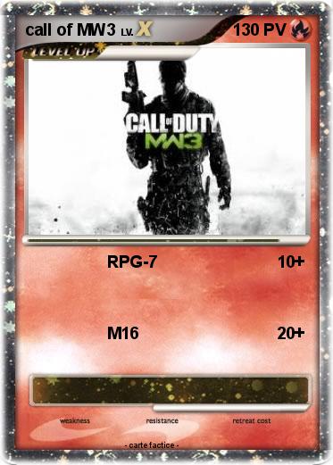 Pokemon call of MW3