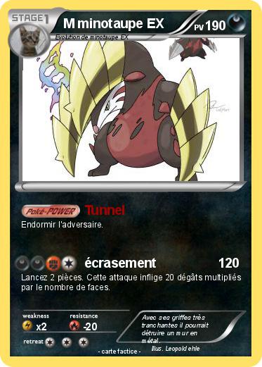 Pokemon M minotaupe EX