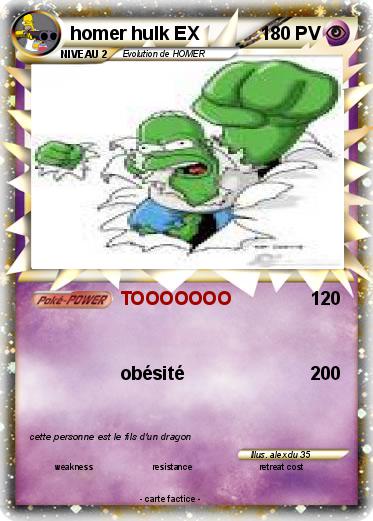 Pokemon homer hulk EX
