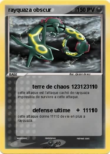 Pokemon rayquaza obscur