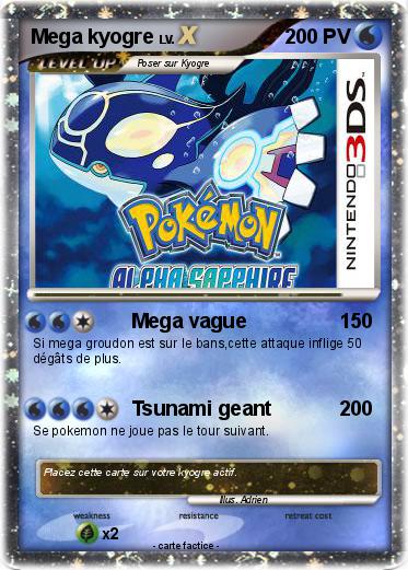Pokemon Mega kyogre