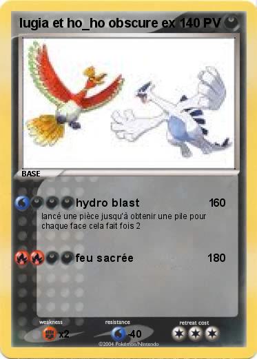 Pokemon lugia et ho_ho obscure ex 