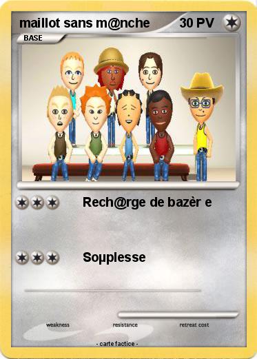 Pokemon maillot sans m@nche