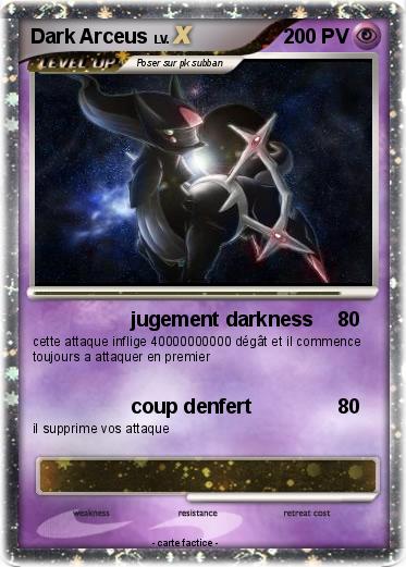 Pokemon Dark Arceus