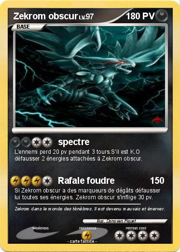 Pokemon Zekrom obscur