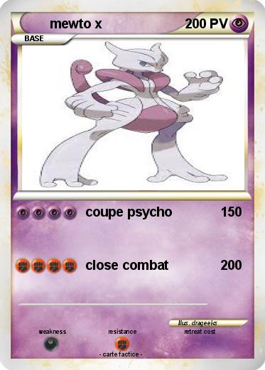 Pokemon mewto x