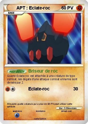 Pokemon APT : Eclate-roc