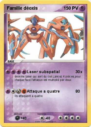 Pokemon Famille déoxis