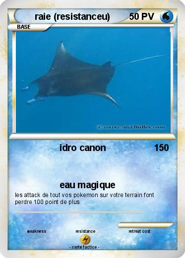 Pokemon raie (resistanceu)