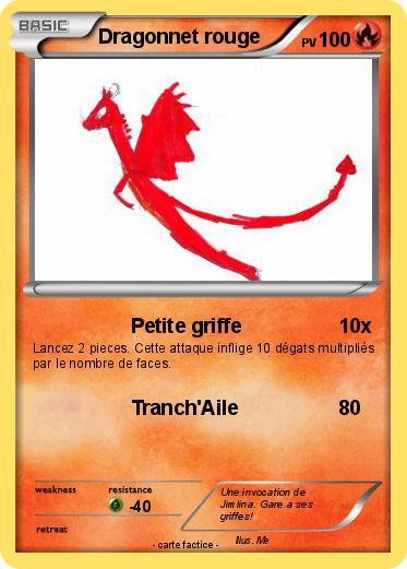 Pokemon Dragonnet rouge