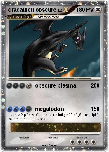 Pokemon dracaufeu obscure