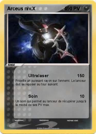 Pokemon Arceus niv.X                      4