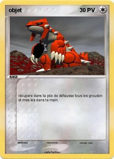 Pokemon objet