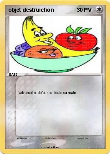 Pokemon objet destruiction