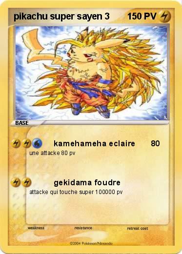 Pokemon pikachu super sayen 3